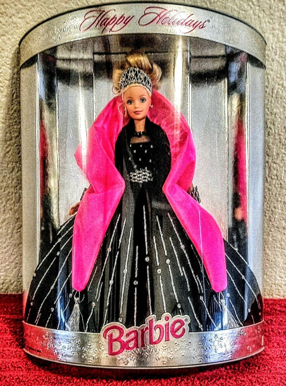 MATTEL COLLECTOR EDITION 1998 HAPPY HOLIDAYS BARBIE. VINTAGE NIB "MISPRINT"